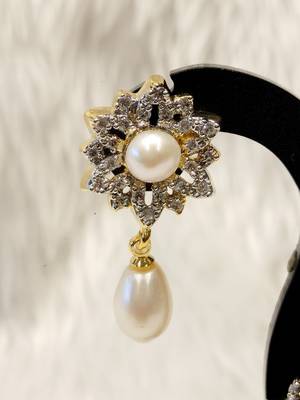 Mannat raj pearls & jewellers natural fresh water pearls hyderabadi pearls daily wear designer pendant set 3