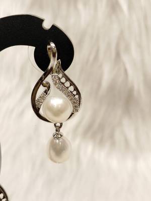 Mannat raj pearls & jewellers natural fresh water pearls hyderabadi pearls exclusive designer pendant set 4