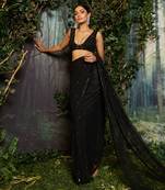 Black saree set