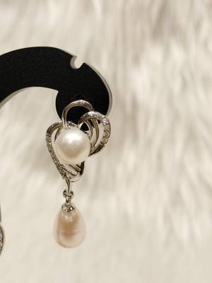 Mannat raj pearls & jewellers natural fresh water pearls hyderabadi pearls unique designer pendant set 4