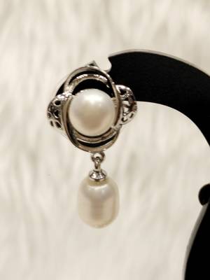 Mannat raj pearls & jewellers natural fresh water pearls hyderabadi pearls charming and designer pendant set 3