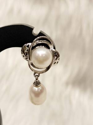 Mannat raj pearls & jewellers natural fresh water pearls hyderabadi pearls charming and designer pendant set 4