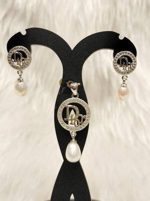 Mannat raj pearls & jewellers natural fresh water pearls hyderabadi pearls elegant designer pendant set 2