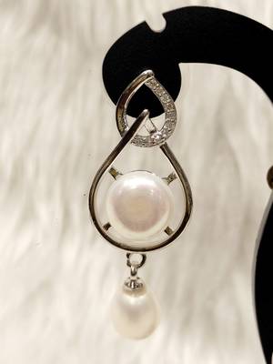 Mannat raj pearls & jewellers natural fresh water pearls hyderabadi pearls unique designer pendant set 3
