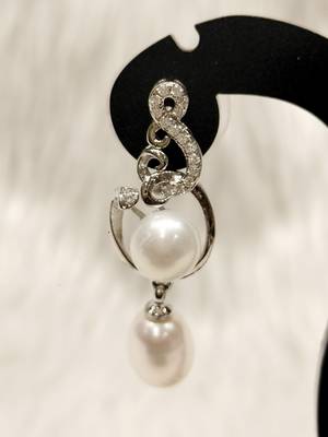 Mannat raj pearls & jewellers natural fresh water pearls hyderabadi pearls beautiful designer pendant set 3