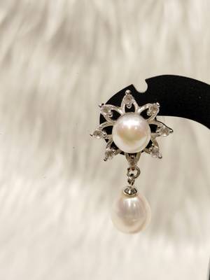 Mannat raj pearls & jewellers natural fresh water pearls hyderabadi pearls exclusive designer pendant set 3