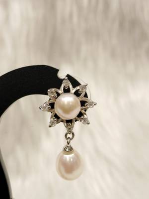 Mannat raj pearls & jewellers natural fresh water pearls hyderabadi pearls exclusive designer pendant set 4