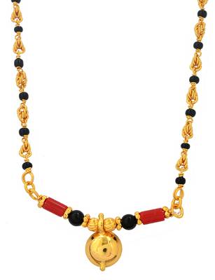 Black beads and mushti(1+1) brahmamudi mangalsutra LONG one gram gold 3