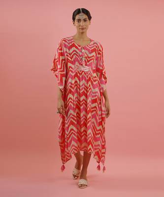 Pink kaftaan set 1