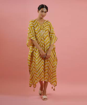 Yellow kaftaan set 1