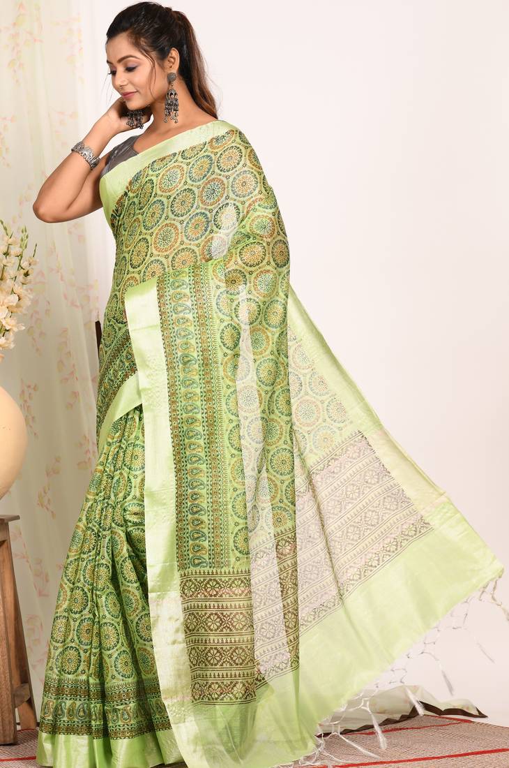 HAND BLOCK PRINT SAREE