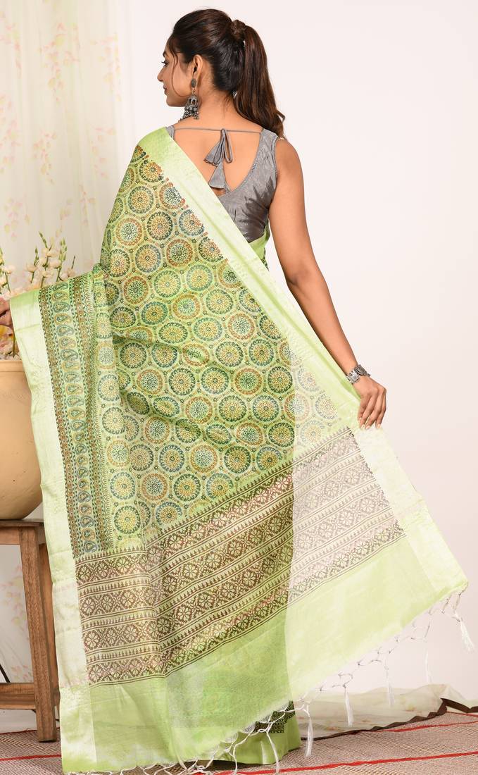 HAND BLOCK PRINT SAREE