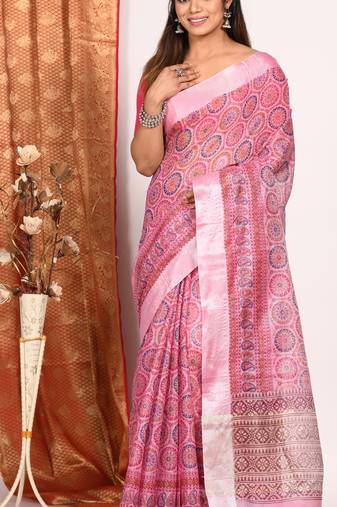 HAND BLOCK PRINT SAREE