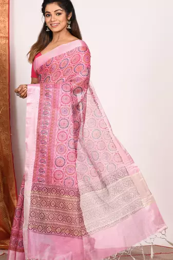 HAND BLOCK PRINT SAREE