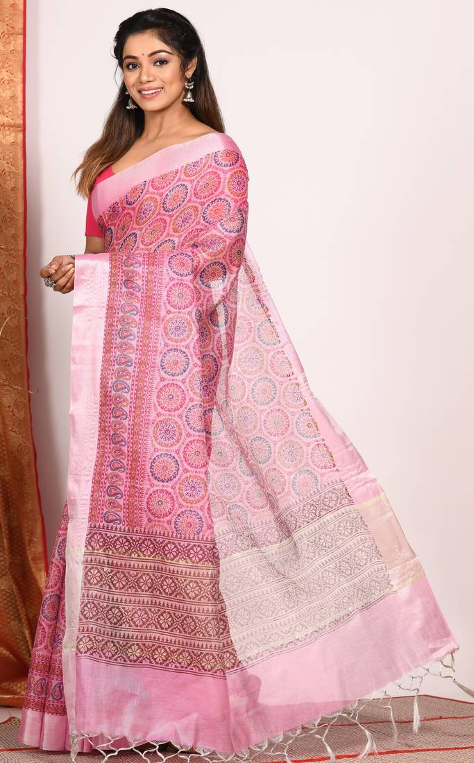 HAND BLOCK PRINT SAREE