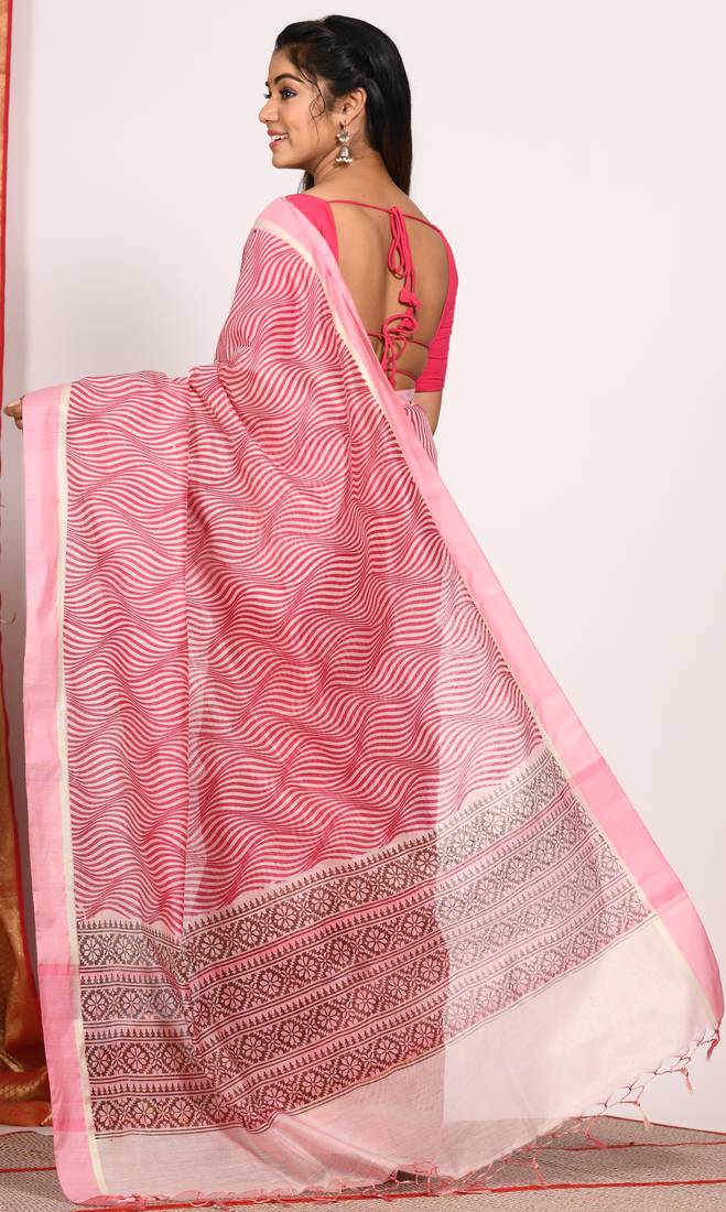 HAND BLOCK PRINT SAREE