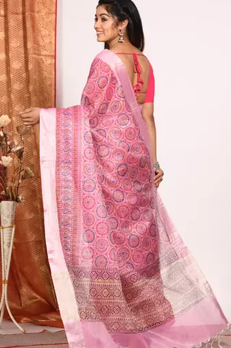 HAND BLOCK PRINT SAREE
