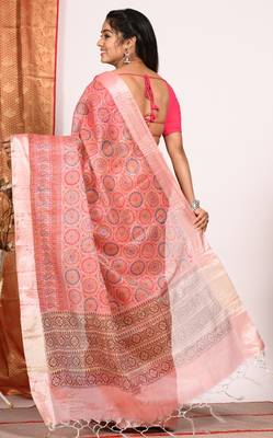 HAND BLOCK PRINT SAREE 4