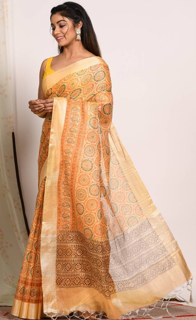 HAND BLOCK PRINT SAREE