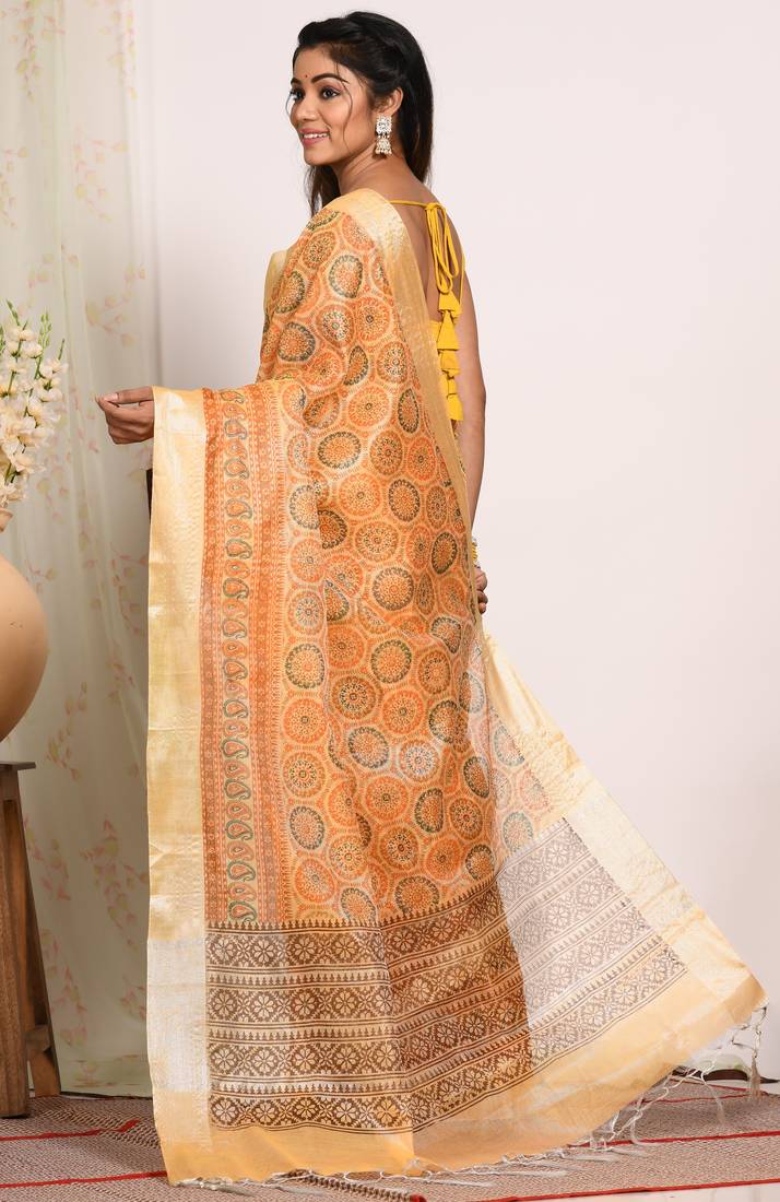 HAND BLOCK PRINT SAREE