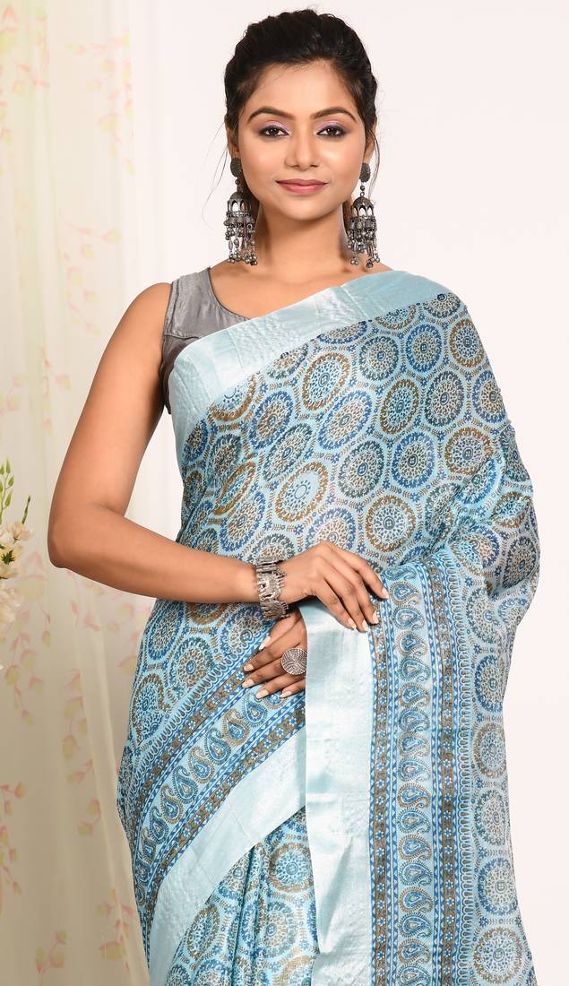 HAND BLOCK PRINT SAREE