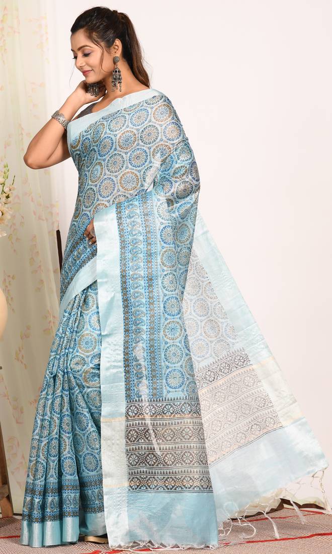 HAND BLOCK PRINT SAREE