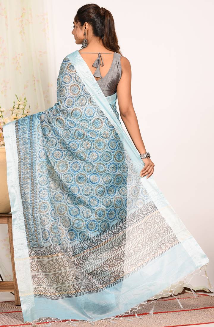 HAND BLOCK PRINT SAREE
