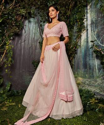 Pink Lehenga Set 1