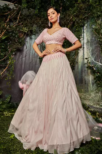Pink Lehenga Set