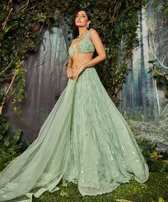 Green Lehenga Set 2