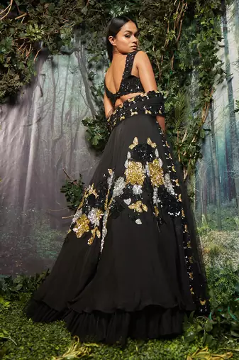 Black Lehenga Set