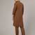 Coffee slub cotton polyester plain kurta with pajama