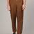 Coffee slub cotton polyester plain kurta with pajama
