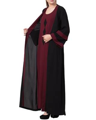 Mushkiya-Modest Dress With Attached Shrug and a Matching Belt-Not An Abaya 2