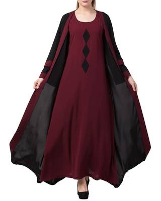 Mushkiya-Modest Dress With Attached Shrug and a Matching Belt-Not An Abaya 4