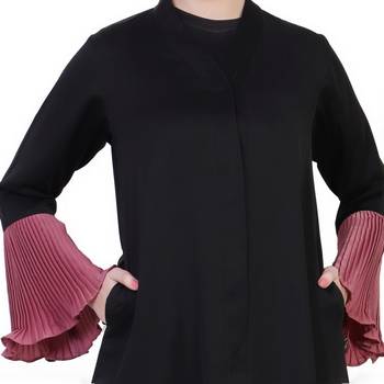 Mushkiya-Open Dress With Bell Sleeves-Not An Abaya. 2
