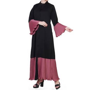Mushkiya-Open Dress With Bell Sleeves-Not An Abaya. 3