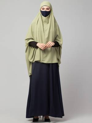 Two Pieces Jilbab Set With Adjustable Mouth Piece. 2