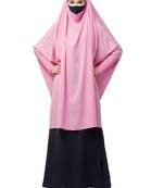 Two Pieces Jilbab Set With Adjustable Mouth Piece.