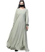 Two Pieces Set- Umbrella Flare Abaya With Hijab