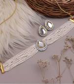 Alyesha Latest Stylish Choker Traditional Necklace Jewellery Set for Women