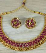 Alyesha Latest Stylish Choker Traditional Necklace Jewellery Set for Women