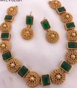 Alyesha Latest Stylish Choker Traditional Necklace Jewellery Set for Women