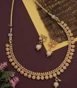Alyesha Latest Stylish Choker Traditional Necklace Jewellery Set for Women