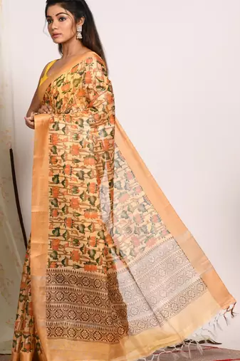 HAND BLOCK PRINT SAREE