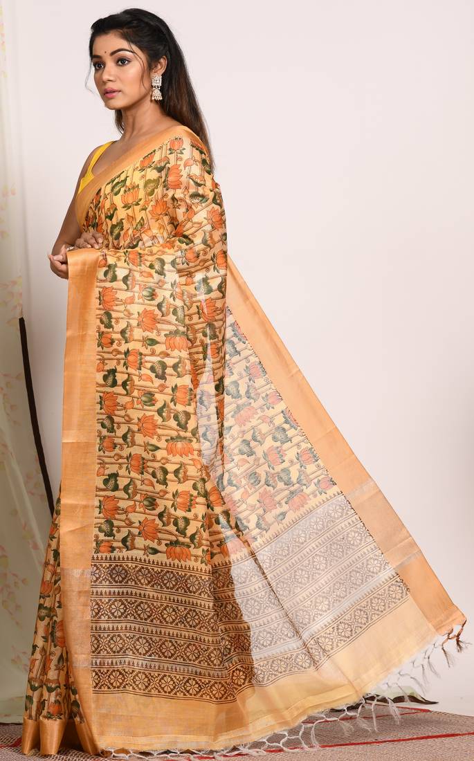 HAND BLOCK PRINT SAREE