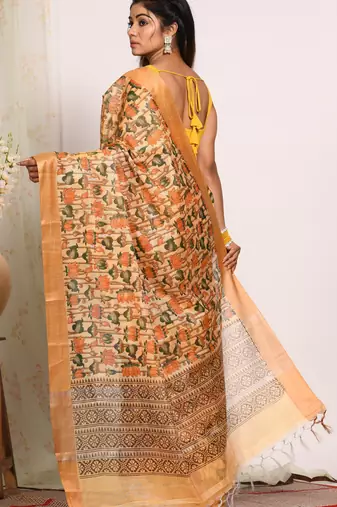 HAND BLOCK PRINT SAREE