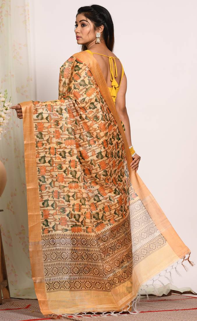 HAND BLOCK PRINT SAREE