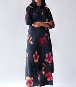 Black bemberg silk co-ord set