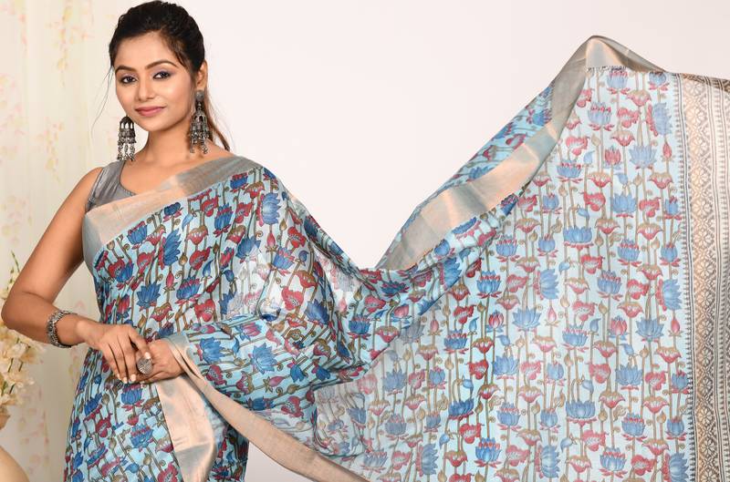 HAND BLOCK PRINT SAREE